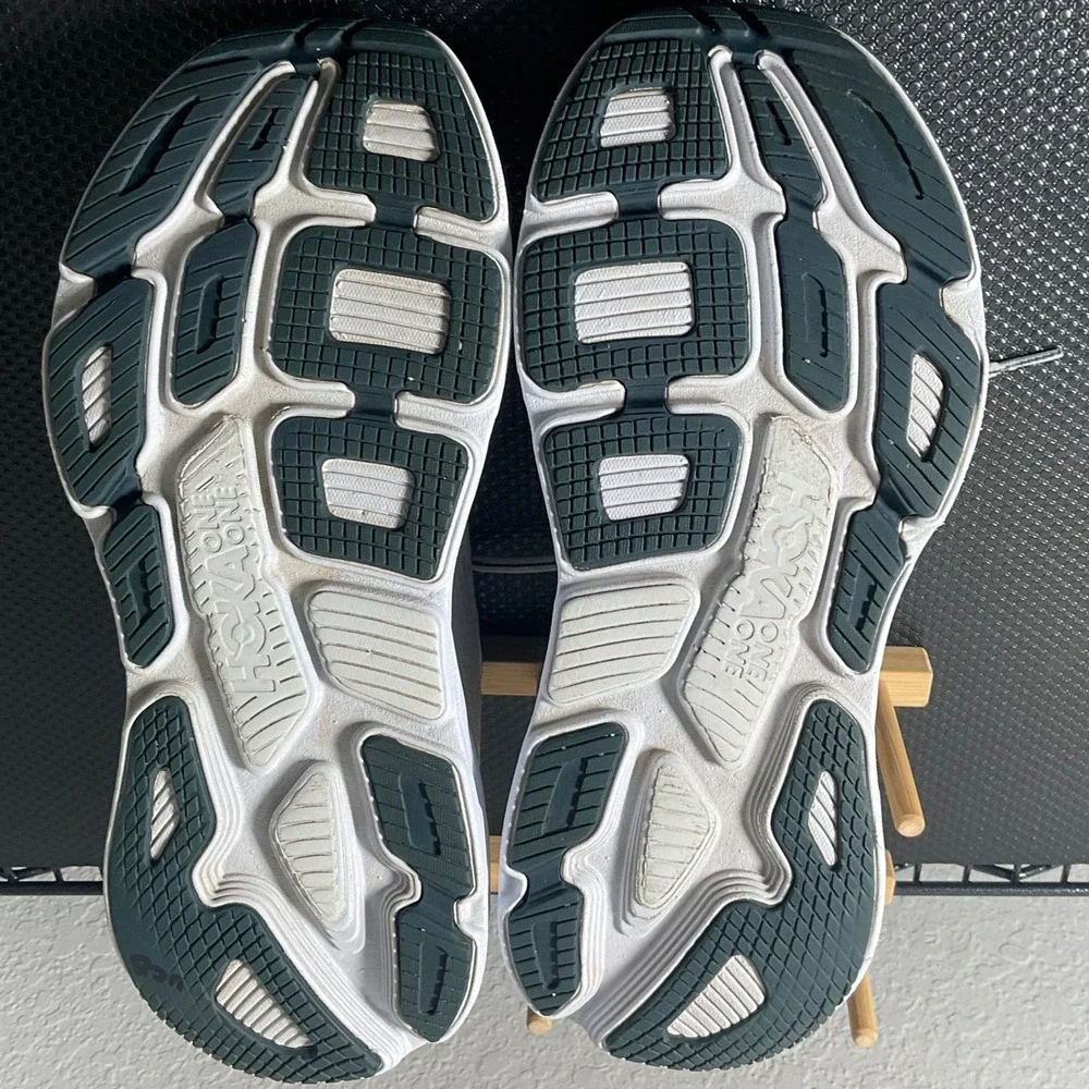 Hoka One One Bondi 6 Womens 9.5 Lunar Rock Running Shoes 1019270 LRNC